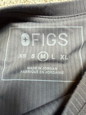 Rusty Fig Figs | Tops | Figs Palmer Ribbed Long Sleeve Underscrub Top Charcoal ...